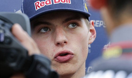 PI ROZHOVORU. Max Verstappen pi svém debutu ve Velké cen F1. 