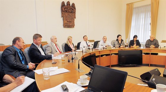 Snímek z posledního ádného zasedání Rady msta Plzn v tomto volebním období.