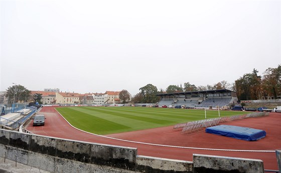 Rekonstrukce fotbalového a atletického stadionu ve Znojm.