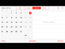 iPhone 6 Plus - zobrazení kalendáe na íku.