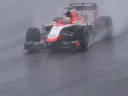 NA TRATI. Jules Bianchi pi Velk cen Japonska.