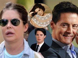 Lara Flynn Boyle a Kyle MacLachlan v letech 1990 a 2014