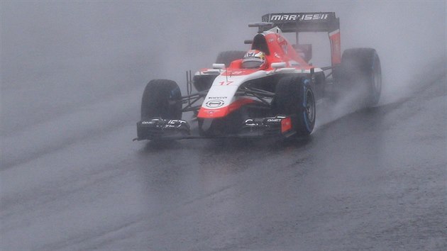 NA TRATI. Jules Bianchi pi Velk cen Japonska.