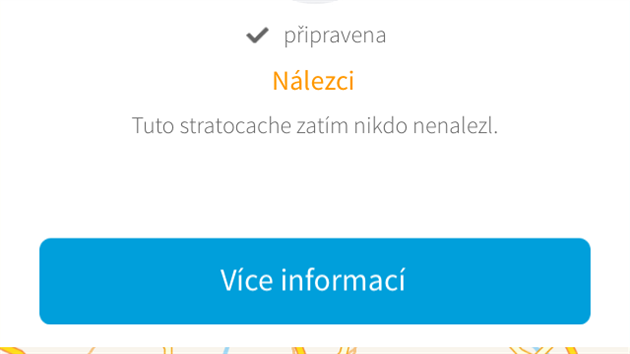 Aplikace Stratocaching - informace o Stratokece (Stratocache) vetn jej polohy na map.