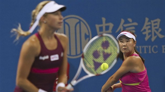 Pcheng uaj a Andrea Hlavkov na turnaji v Pekingu