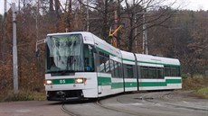 Tramvaj RT6S na konečné v Lidových sadech v listopadu 2002. Tramvaj RT6S na konečné v Lidových sadech v listopadu 2002.