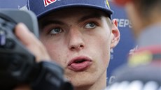 PI ROZHOVORU. Max Verstappen pi svém debutu ve Velké cen F1. 