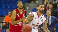 Nymburský Chester Tre Simmons v utkání proti Krasnodaru. Nymburský Chester Tre Simmons v utkání proti Krasnodaru.