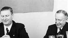 Jan Antonín Baa (vlevo) byl estným lenem Rotary klubu Zlín. V roce 1938 se...