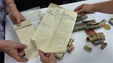 Schránka v soše tvořená dělostřeleckým granátem skrývala v Norberčanech... Schránka v soše tvořená dělostřeleckým granátem skrývala v Norberčanech...
