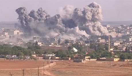 Bombardování syrského msta Kobani