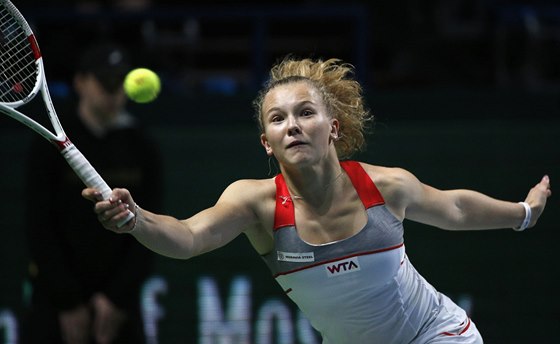 NA SÍTI. Kateina Siniaková v semifinále turnaje v Moskv. 
