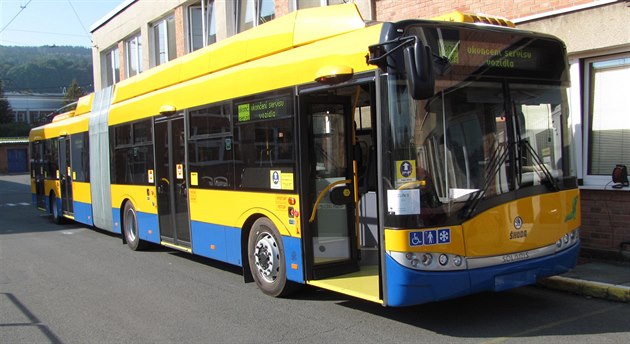 Jeden z nových trolejbus, které nyní poídila Dopravní spolenost Zlín -...