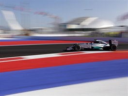 Nico Rosberg bhem Velk ceny Ruska