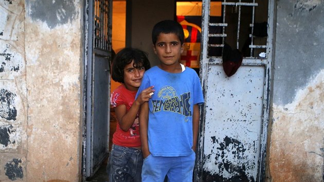 Kurdt uprchlci ze severosyrskho Kobani (13. jna 2014).
