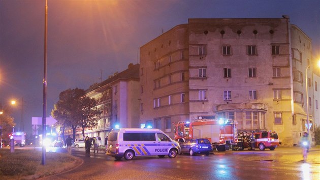 Vbuch plynu v dom v Jaten ulici v Plzni.