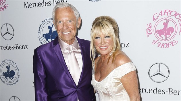 Suzanne Somersov a jej manel Alan Hamel na Carousel of Hope Ball (Los Angeles, 11. jna 2014)