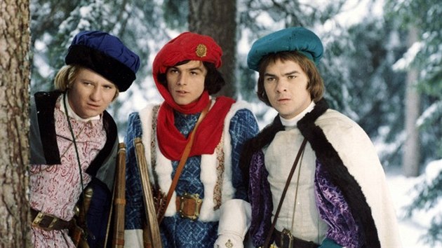 Vtzslav Jandk, Pavel Trvnek a Jaroslav Drbohlav ve filmu Ti oky pro Popelku (1973)