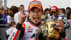 ZNOVU ŠAMPIONEM. Mark Marquez obhájil vítězství ve královské třídě MotoGP. ZNOVU ŠAMPIONEM. Mark Marquez obhájil vítězství ve královské třídě MotoGP.