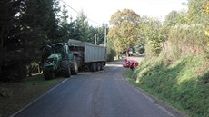 Řidička osobního vizidla Daewoo nezvládla u Štědré na Karlovarsku řízení a... Řidička osobního vizidla Daewoo nezvládla u Štědré na Karlovarsku řízení a...