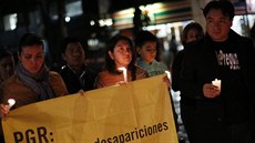 Demonstrace za vyetení zmizení 43 student v Mexiku