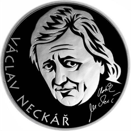 Pamtn medaile Vclava Necke, kterou vydala Prask mincovna u pleitosti...