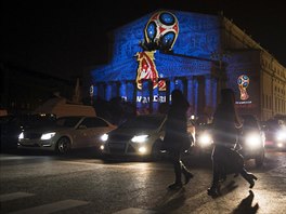 LOGO NA DIVADLE. Rusko pedstavilo logo fotbalového mistrovství svta 2018 na...
