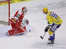 Zlnsk tonk Jaroslav Balatk provuje pozornost olomouckho glmana...