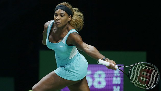 ELEGANTN SLA. Serena Williamsov dobh mek v semifinle Turnaje mistry.