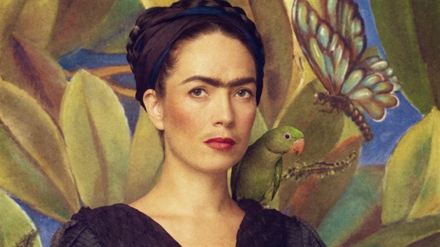 Tereza Kostkov jako Frida Kahlo v kalendi Promny 2015