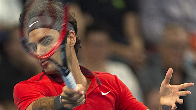 Roger Federer ve finle turnaje v Basileji