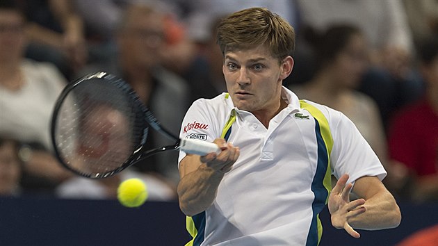 David Goffin ve finle turnaje v Basileji