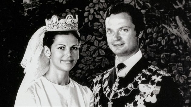 vdsk krl Carl XVI. Gustaf a Silvia Sommerlathov se vzali 19. ervna 1976.