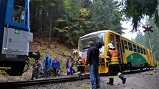 Pro jedenáct cestujících pijel po nehod jiný motorový vlak.