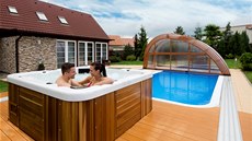Na rozdíl od bazénu lze víivky pouívat i v exteriéru celoron, náklady na...