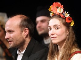 Divadlo na Fidlovace pedstavilo pipravovanou hru Rok na vsi (30. íjna 2014).