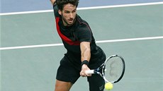 ROZLÍTANÝ. Feliciano López na turnaji v Paíi.