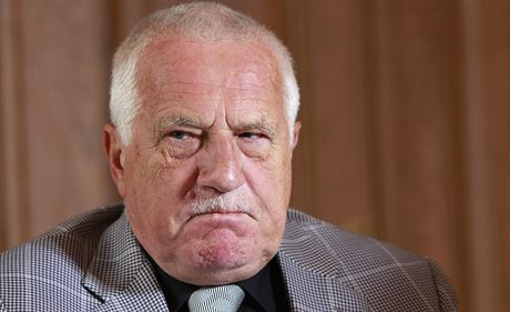 Exprezident Václav Klaus pi rozhovoru pro MF DNES. (27. 10. 2014)