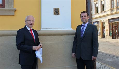 Obantí demokraté Kvtoslav Tichavský (vlevo) a Stanislav Blaha u spolen...