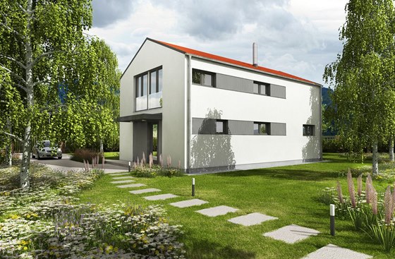 Vizualizace: Moderní domy vetn typových dávají dnes pednost jednoduchým