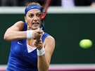 Petra Kvitová ve finále Fed Cupu proti Andree Petkovicové