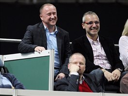 éf ODS Petr Fiala na finále Fed Cupu chvílemi usínal (8. listopadu 2014)