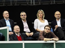 Úspný boj eských tenistek o Fed Cup ve vysoanské arén nesledovali jen...
