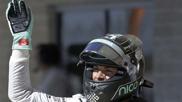 POLE POSITION. Z prvního místa vystartuje do Velké ceny USA Nico Rosberg.