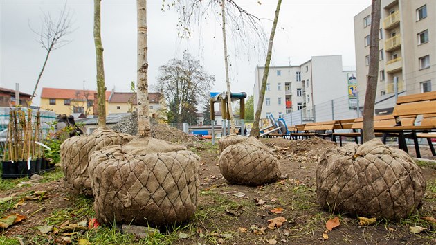 V Hradci roste nov park Sklennka (listopad 2014).