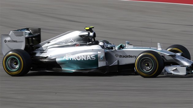 Nico Rosberg  na trati Velk ceny USA formule 1.