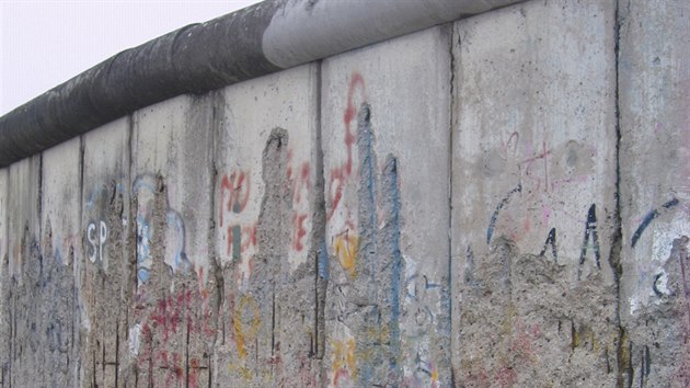 Zachovan zbytek Berlnsk zdi na Bernauer Strasse, souasn stav