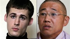 Dvojice vězněných Američanů v Severení Koreji (zleva Mathew Miller a Kenneth... Dvojice vězněných Američanů v Severení Koreji (zleva Mathew Miller a Kenneth...