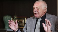 Exprezident Václav Klaus při rozhovoru pro MF DNES. (27. 10. 2014) Exprezident Václav Klaus při rozhovoru pro MF DNES. (27. 10. 2014)