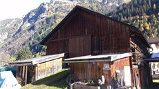 ké hospodáské stavení ve Feichtenu v údolí Kaunertal